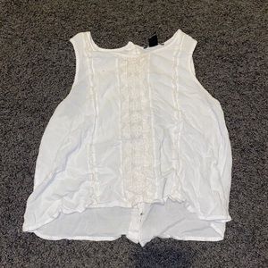 White forever 21 tank/crop top